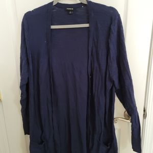 Torrid Navy Boyfriend Cardigan
